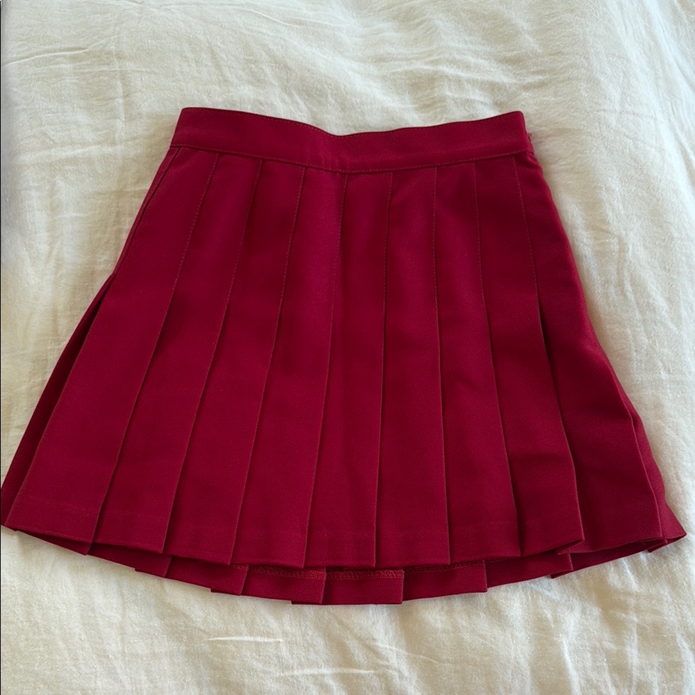 American Apparel Red Mini Skirt